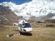 Helicopter tour in Nepal