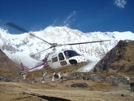 Helicopter tour in Nepal